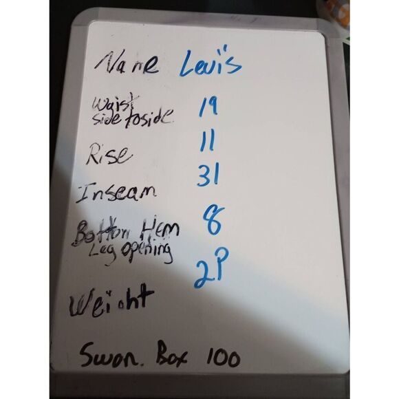 Levi's Jeans Ladies 34 Slimming Straight Dark Wash - Picture 6 of 6